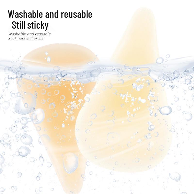Silicone Invisible Bra Pads: Stick-On, Water-Resistant, Anti-Exposure, Seamless Yoga Sports Adhesive.