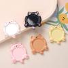 2Pcs Cute Resin Paint Palette Nail Art Palette Nail Art Display Stand Mini Portable Tone Nail Tools Art Supplies Decorative