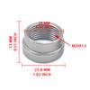 M20x1.5 Stainless Steel 304 Mounting Nut, Featuring a Stepped Welding Head and Internal Threads, Universal Automotive Component