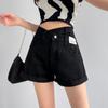 High Waist Jeans Shorts Women Summer Loose Denim Shorts Fashion Straight Five-point Pant Y2K Clothes Bottoms