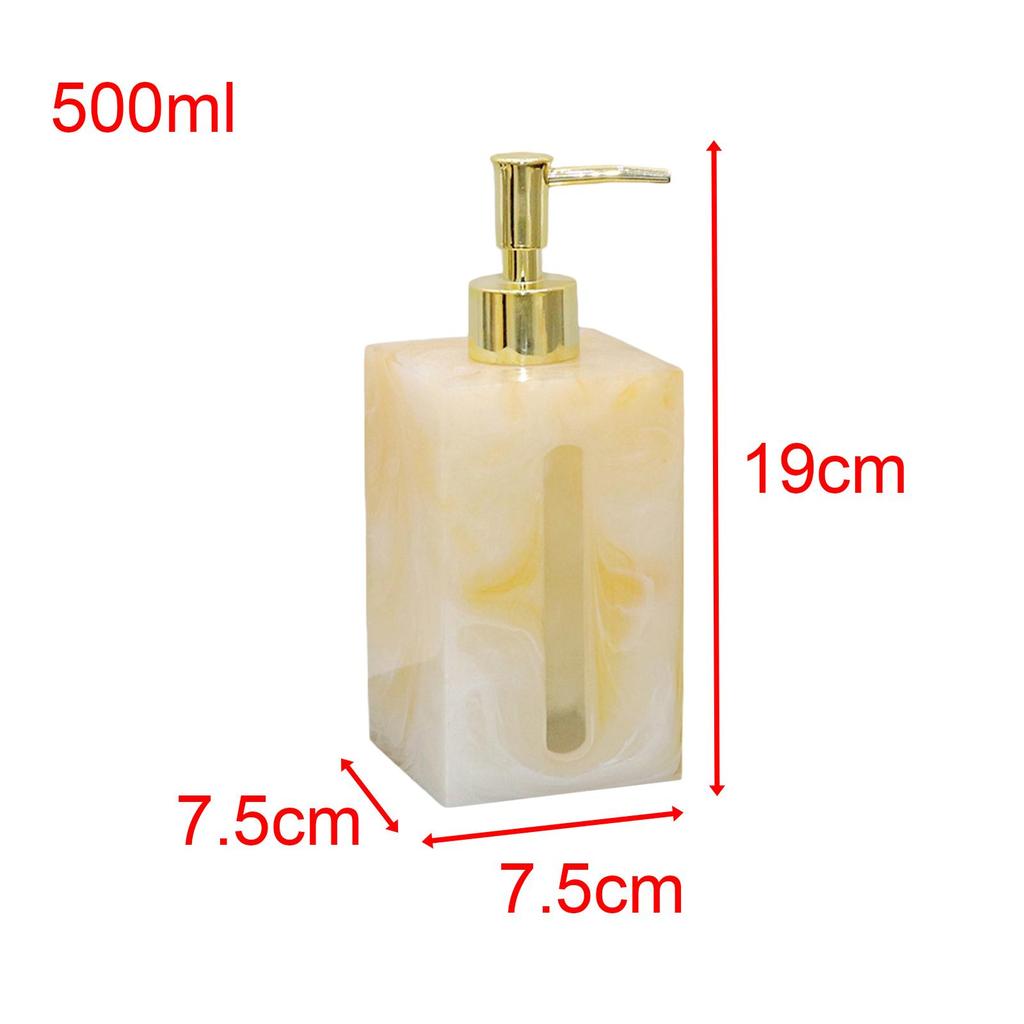 Resin Liquid Soap Dispenser Hand Easy to Refill Lotion Pump Bottles Refillable