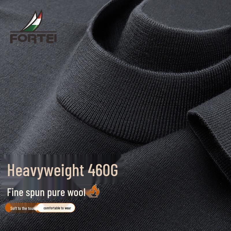 Men s 100% Merino Wool Round Neck Sweater 56