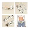 Wide Side Love Heart Patchwork Waist Korean Style PU Leather Waistbands  Jeans Decor