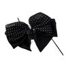 Elegant Black White Dotted Bowknot Hair Clip Claw Clip French Lookings Hair Grip For Women Teens Daily Styling