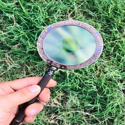Brass Handled Magnifying Glass, Map Reading Magnifier, Nautical , Gift For Dad, Christmas Gifts Ideas