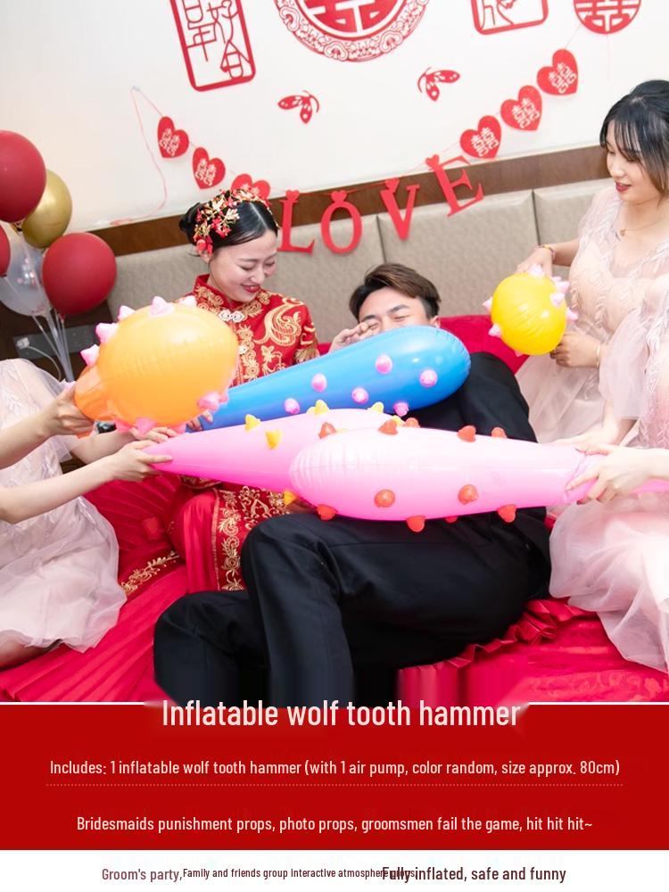 Wedding Morning Fun: Bride Game Props & Creative Package for Civilized Door Blocking & Photo Letters