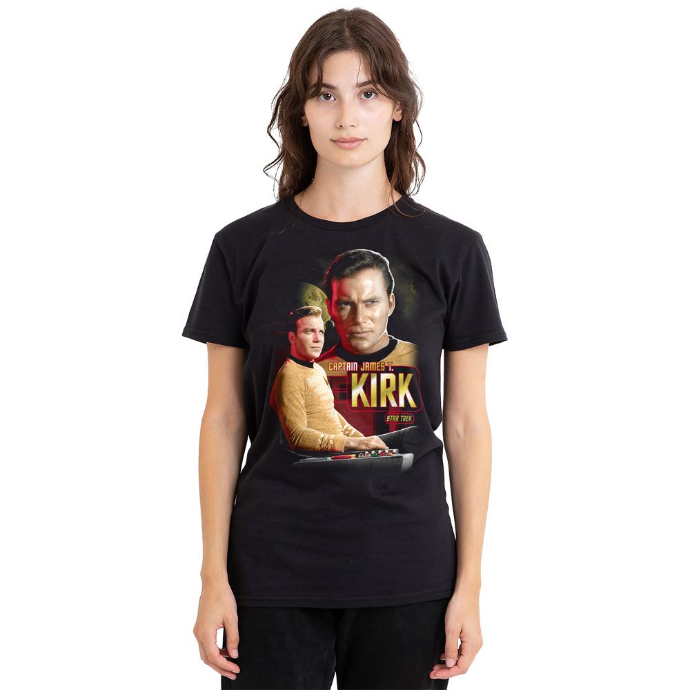 Star Trek Unisex Dospělé tričko Kapitán Kirk