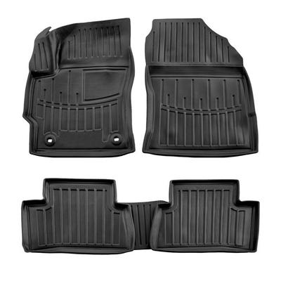 Tapis De Sol 3D Caoutchouc Premium, Compatible Toyota Corolla Cross, Sur Mesure, Noir