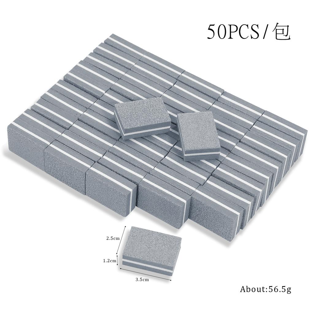 50pcs Double Sided Mini Nail File Block Sanding Polishing Nail Care Tools Nail Care Filesanding Polishing Nail File