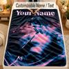 Flannel BlanketHarry Styles Custom Name Text Personalized Soft Warm Throw Blanket Home Decor Gift