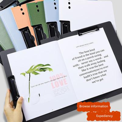 Clipboard A4 File Cover File Clamp Binder Carcasă organizatoare Cutie Clipboard rezistentă la apă Clipboard cu depozitare Carcasă pliabilă pentru documente pentru birou și școală