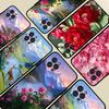 Elegant Peony Flower Phone Case For iPhone 16 15 14 13 12 Mini 11 Pro XS Max X XR SE 6 7 8 Plus Soft Silicone Cover