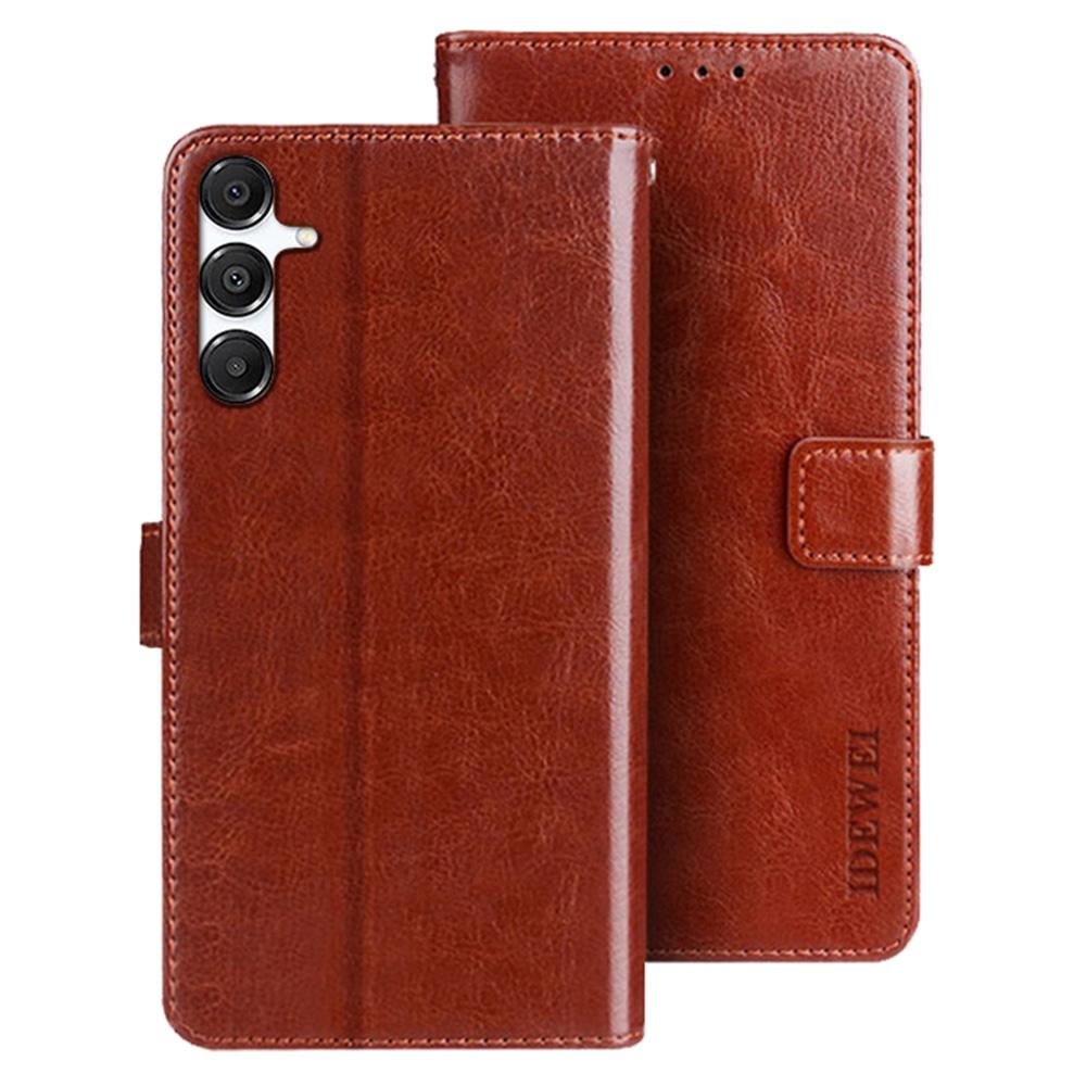 IDEWEI For Samsung Galaxy A36 5G/A56 5G Stand Case Crazy Horse Texture Leather Phone Cover