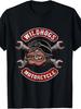 UnisexS Wildhogs Motorcycle TShirt Featuring The Official Logo and A Graphic of Wild Boars Hunting Designed for Biker Gangs
