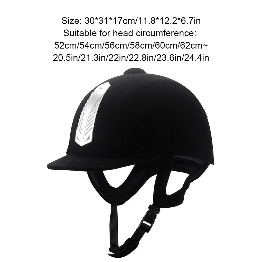 Durable Equestrian Helmet Short Brim ABS Made Sweat-absorbing Sun-shading Horse Riding Protective