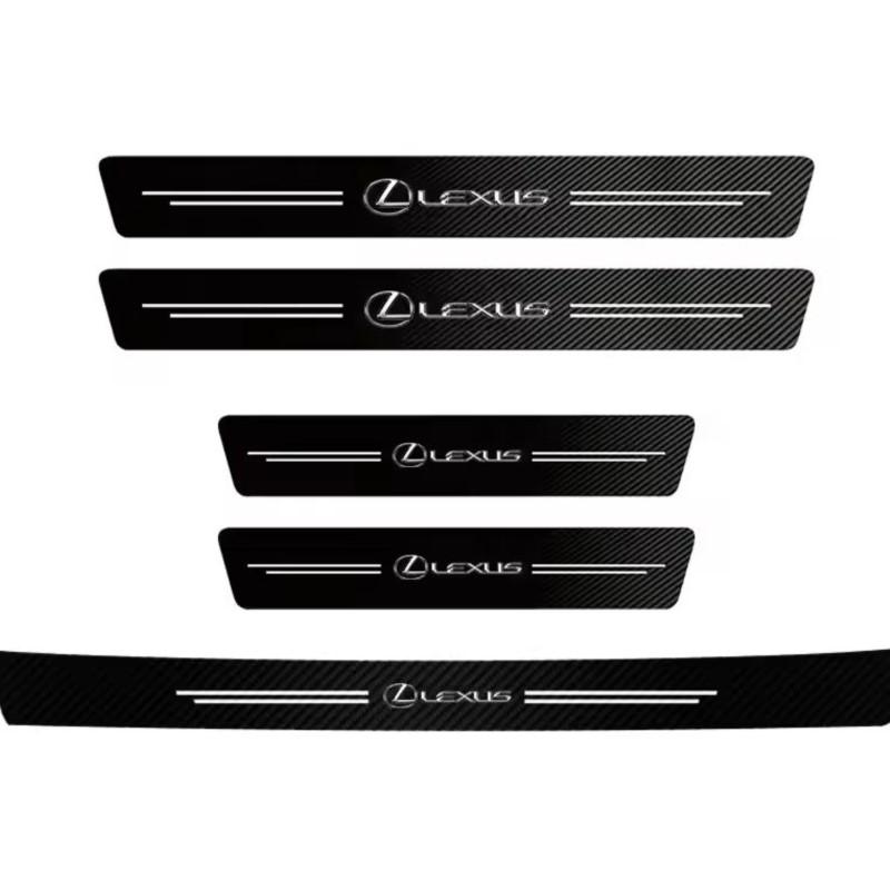 

Carbon Fiber Car Door Sill Threshold Anti Protective Stickers Decals For Lexus F SPORT IS250 IS200 CT200h GS300 LS430 RX450h