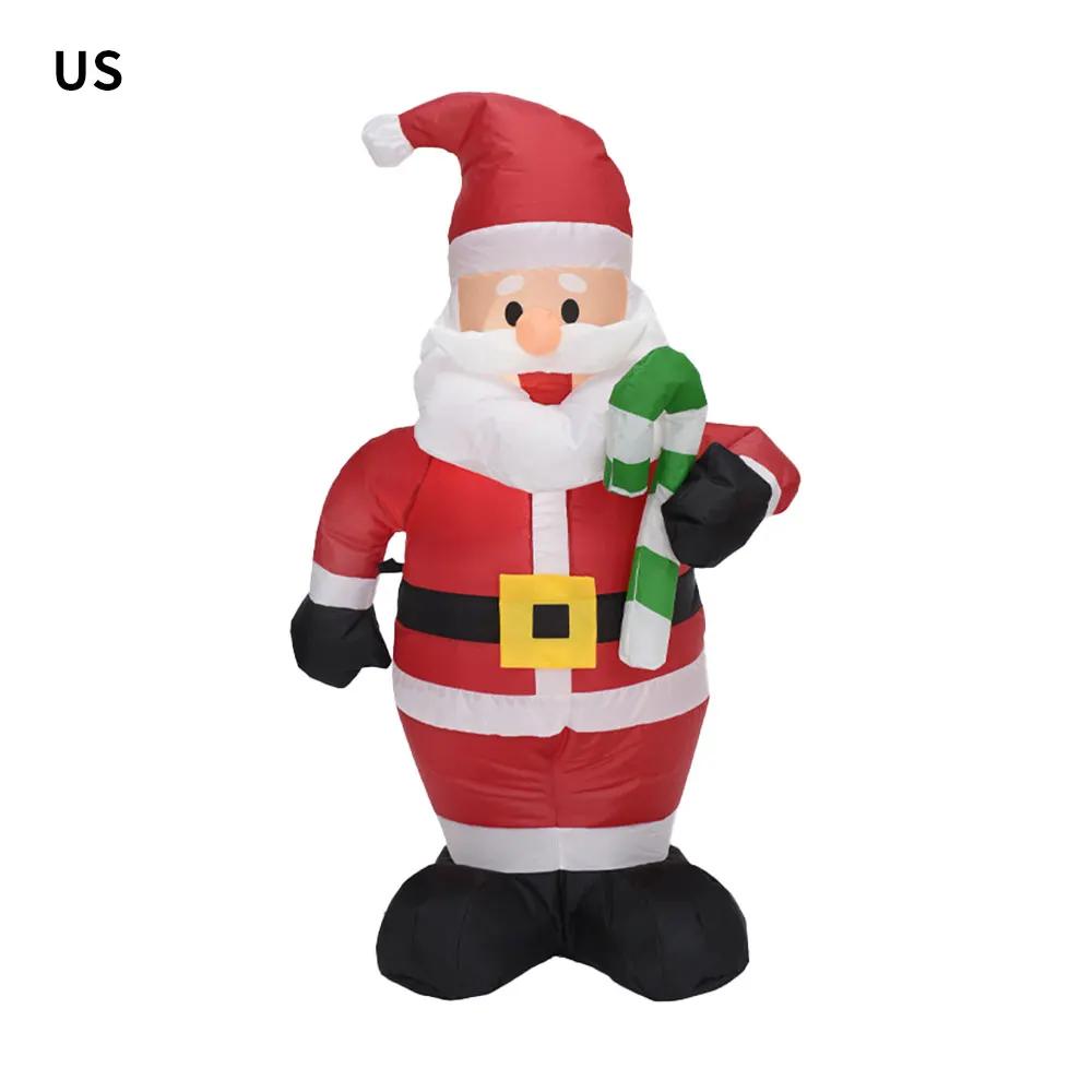 Santa Claus Inflatable Christmas Inflatables Decorations LED Lights Blow Up Yard Decorations Indoor Outdoor Garden Decorations