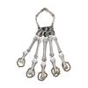Gothic Punk Skull Ghost Skeleton Finger Bracelet Hand Chain Bangles for Halloween Femme Party Accessories