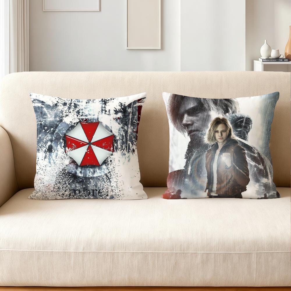 Game R-Resident E-Evil Pillow Case Applicable Space For Guest Rooms Interiors Cars Office House Decoration
