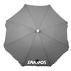 Beach umbrella with UV filter - gray
