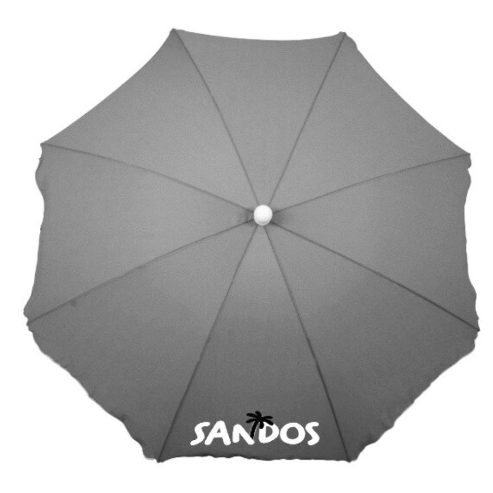 Beach umbrella with UV filter - gray