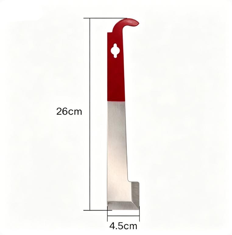 Stainless Steel Beekeeping Scraper Tool Thumb Scraper Multi-Use Hive Frame Scraper Flat Edge Scraper Hive Tool Honey Comb Scraper One Size белый
