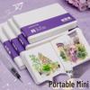 Portable Square Mini Watercolor Book: Acrylic, Cotton Pulp, and Fine Grain Paper for Painting and Doodling
