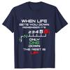 1N23456 Motorcycle Gear Biker Heartbeat Retro Printed Men's New T-shirt Fashion Casual Loose Summer Tshirts Short Sleeve T-shirt