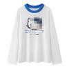 Spring 2026 Cartoon Print Round Neck Long Sleeve Women's T-shirt - Style RK11001320