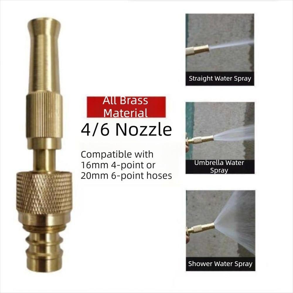 Multi-functional High Pressure Washer Nozzle Copper Material Adjustable Spray Nozzle  Household Use