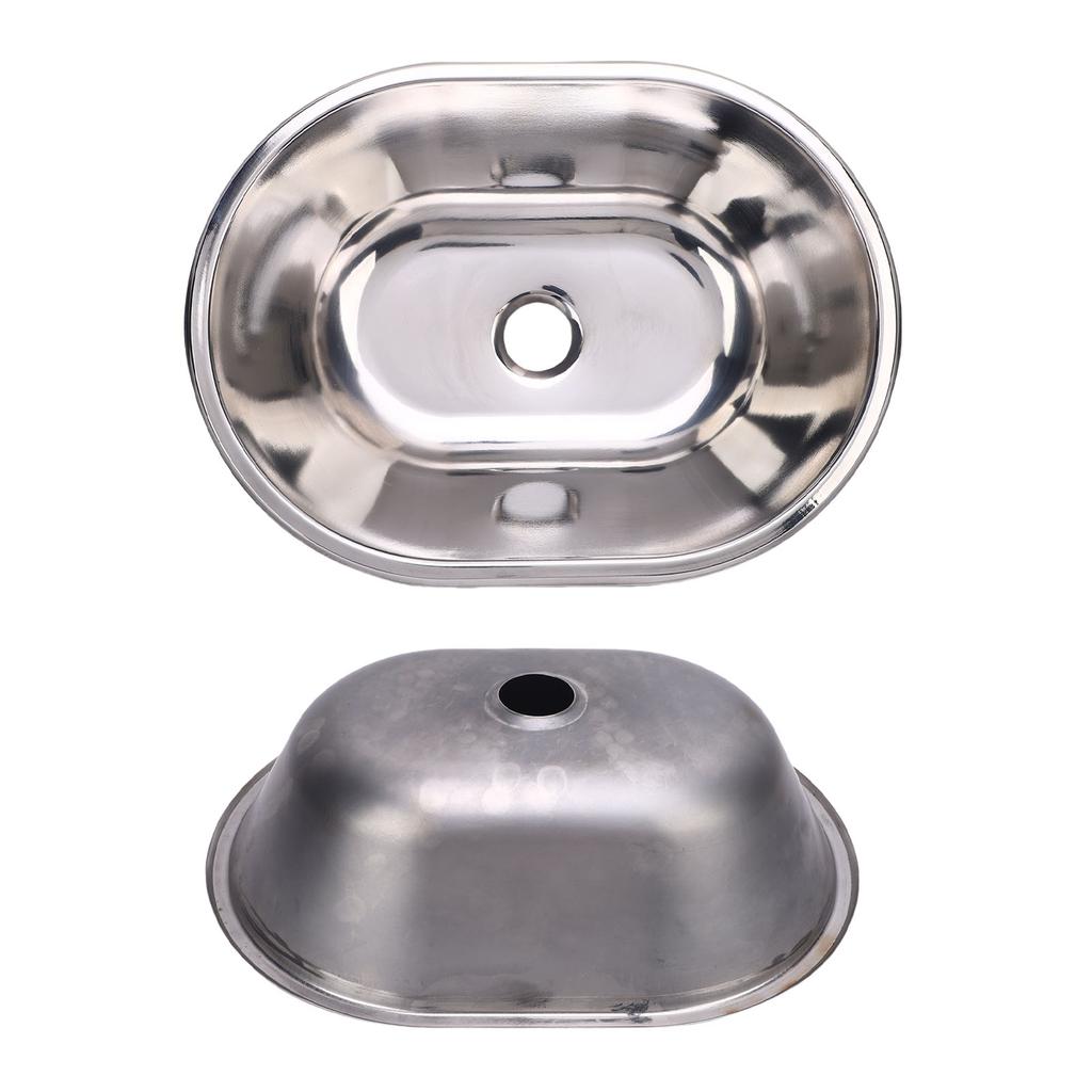 RV Bar Sink 14.72x10.79x3.94 Inch Flush Mounted Stainless Steel Kitchen Sink with 40mm Drain Hole for Boat Motorhome