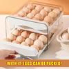 Transparent Egg Storage Container With Food Grade Material And 32 Egg Capacity Perfect For Kitchen Refrigerator Use