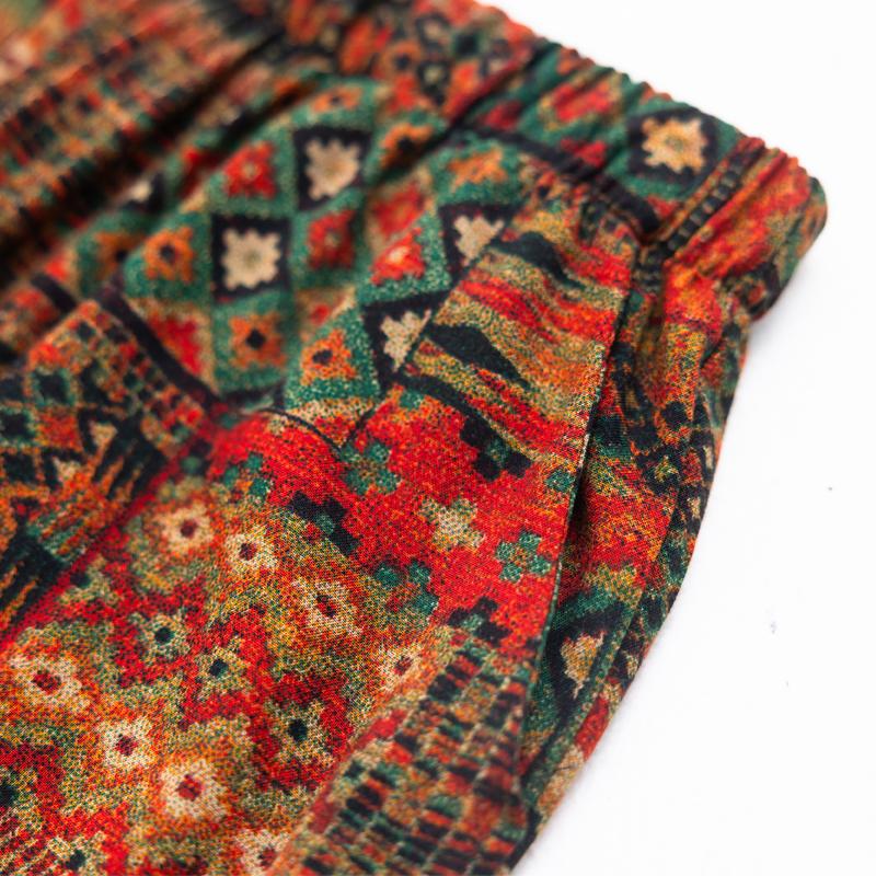 Plus Size Elegant 2 Piece Sets Womens Outfits Summer  Vintage Print Wide Legs Trouser Sets