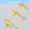 Fish Adjustable Adorable Tail Ring For Her Unique Gold Plated Couples Gift Jewelry