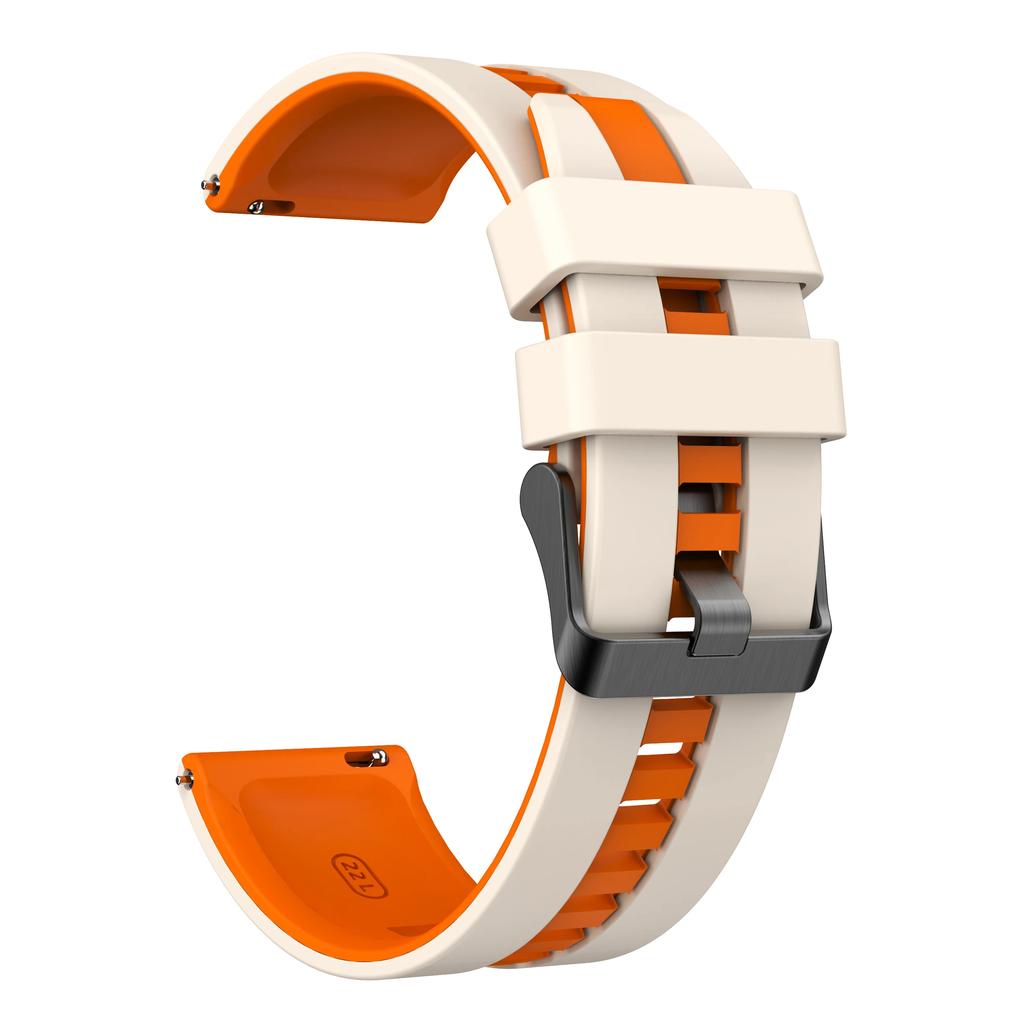 Cinturino Bicolore in Silicone Compatibile con Huawei Watch 5 46mm Morbido Traspirante Cinturino di Ricambio per Huawei GT5 Pro 46mm