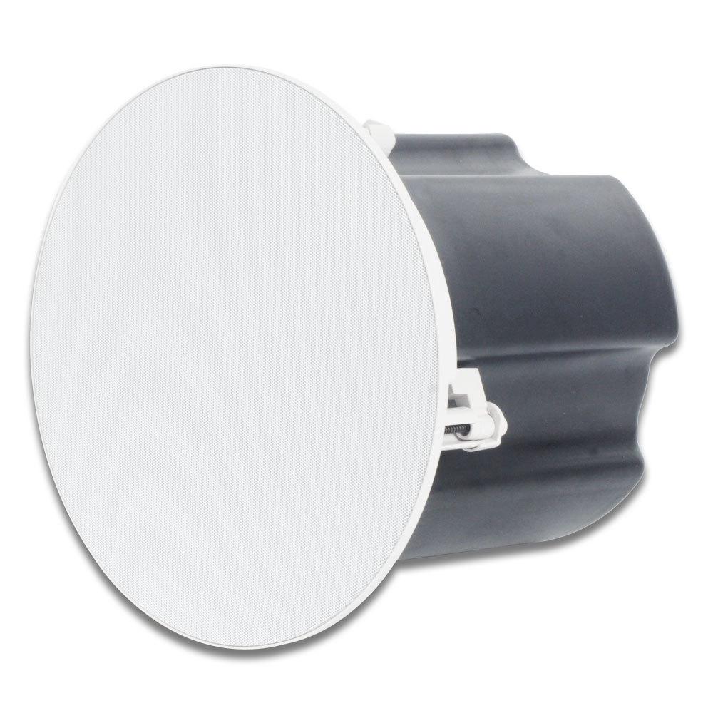 6.5-Inch Iron Fixed-Resistance Ceiling Speaker with Self-Suction Mesh Cover for Home Theater