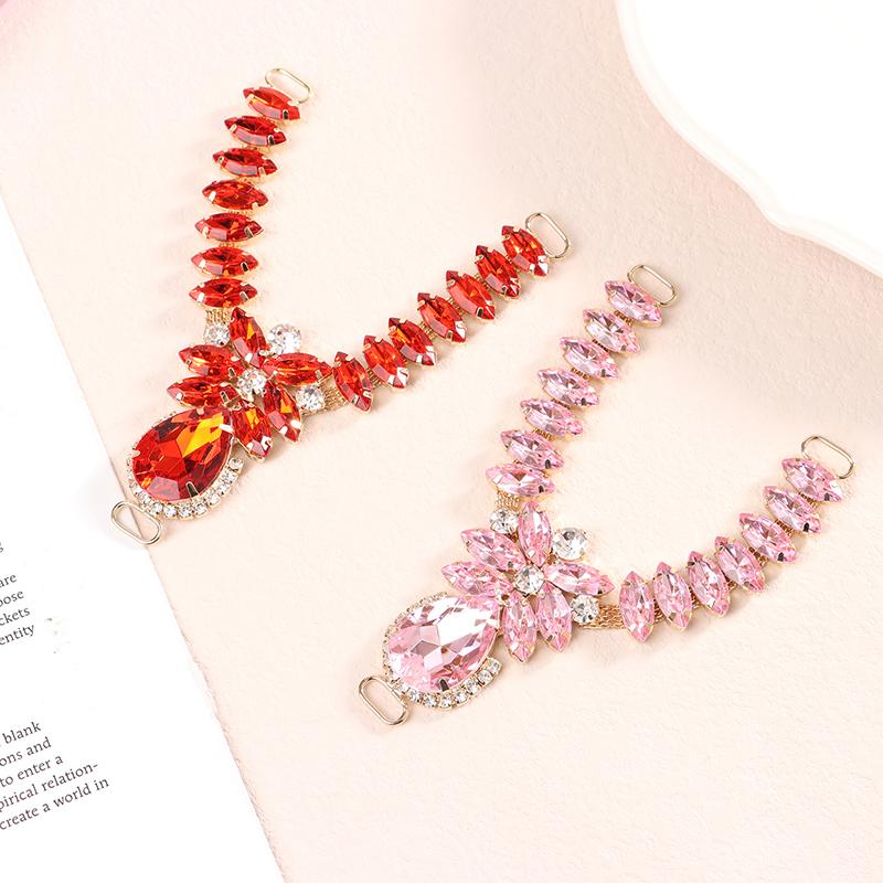1Pc Shoe Buckles Sandals Buckles Diy Handwork Shoe Glass Decoration
