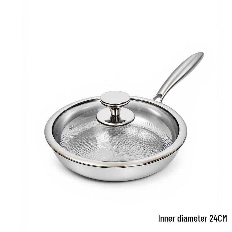 Handun 304 Stainless Steel Honeycomb Frying Pan