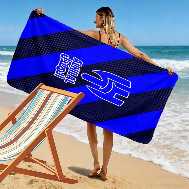 Al-Hilal Saudi Football Club Print Beach Towel, Large Soft Quick Dry Towel for Beach Camping Swimming