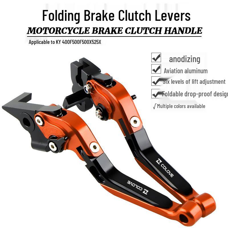 

Fits KY 400F/500F/500X/525X Modified Folding Brake and Clutch Levers Green Black Green