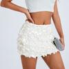 European and American Style Women's Irregular Sequined Bodycon Skirt Slim Shorts Beaded Low-Cut Short Skirt