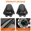 Motorcycle Black Chrome 1 Pair Rear axel Covers and Necessary Mounting Hardwares Accessory For Harley Softail models 2008-later