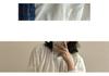 Spring/Summer 2026 Artistic Loose-Fit Plus Size Women's Linen Shirt with Pleated Stand Collar and Long Sleeves