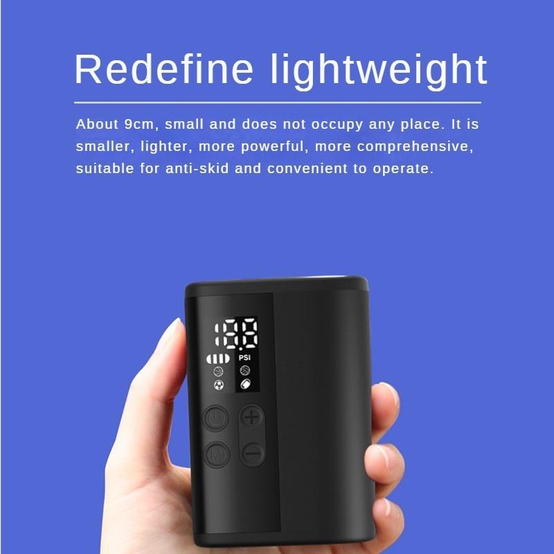 Πολυλειτουργική μίνι φορητή αντλία γενικής χρήσης με λειτουργία φωτισμού, ηλεκτρική αντλία φουσκώματος, νέα 90*63*40mm