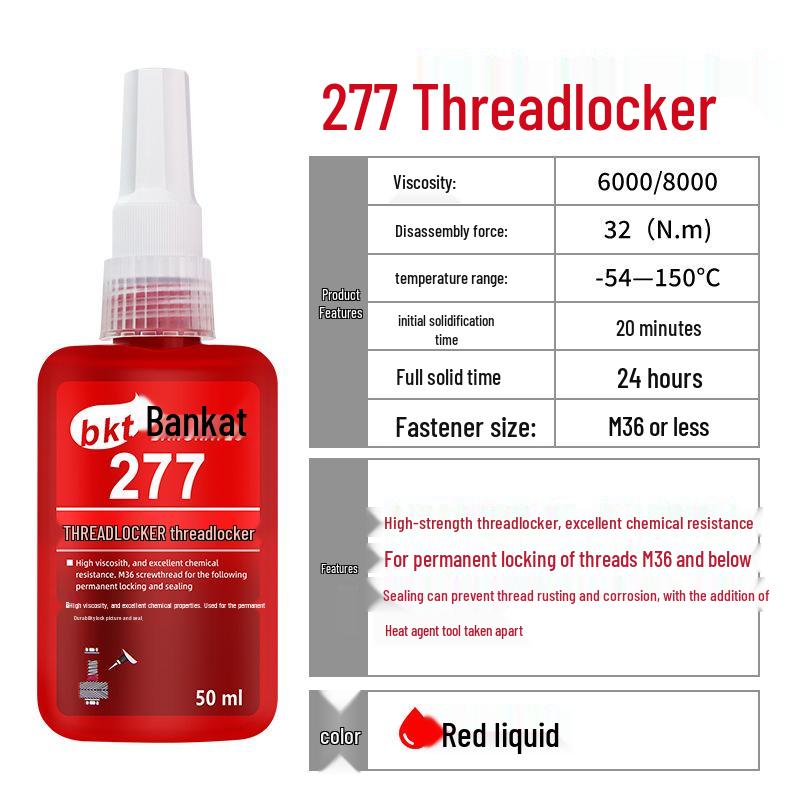 Anaerobic Threadlocker Sealant Glue: Anti-Loosening Screw Fastener