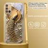 Goldene Pferde-Skulptur Für Samsung A 31 32 A33 A34 35 14 A15 13 A16 25 26 50 52 53 54 55 56 70 71 72 73 Goldene Glas-Handyhülle
