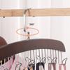 Wooden Sling Hanger Multi Functional Lingerie Tank Storage Rack Household Solid Wood Hooks Wave Clothes Hanger Home Organization