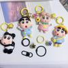 Cartoon Cute Shin-chan Crayon Resin Keychain Pendant for Backpacks and Bags
