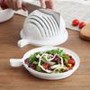 Fruit and Vegetable Salad Cutting Bowl, Multifunctional Kitchen Drain Basket Filter Storage Rack