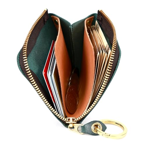 AGILITY affa 'Posh Short' L-shaped zipper mini wallet, compact wallet, bi-fold wallet, small, mini, leather.